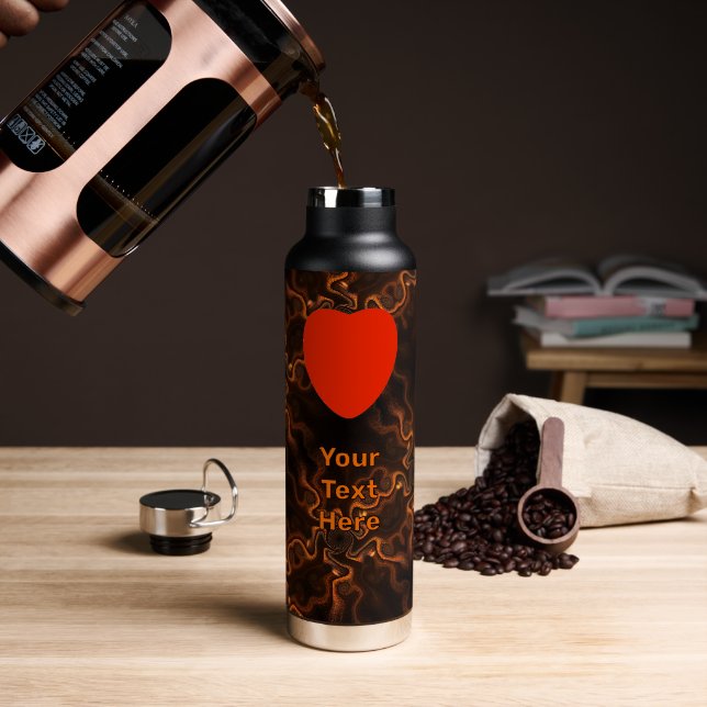 Bouteille D'eau Chocolat Mexicain (Café (pivoté))