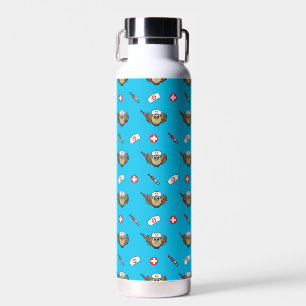 Bouteille D'eau Chouette infirmière mignonne avec dessin à la seri