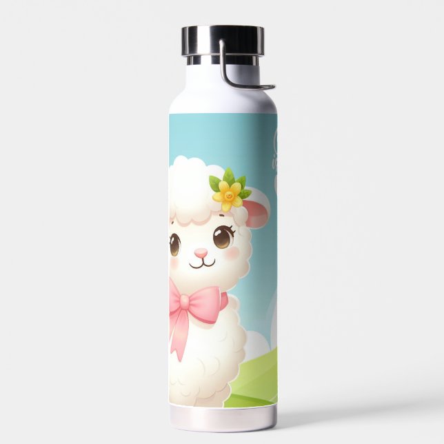 Bouteille D'eau Christ/Pâques/agneau/croix (Gauche)