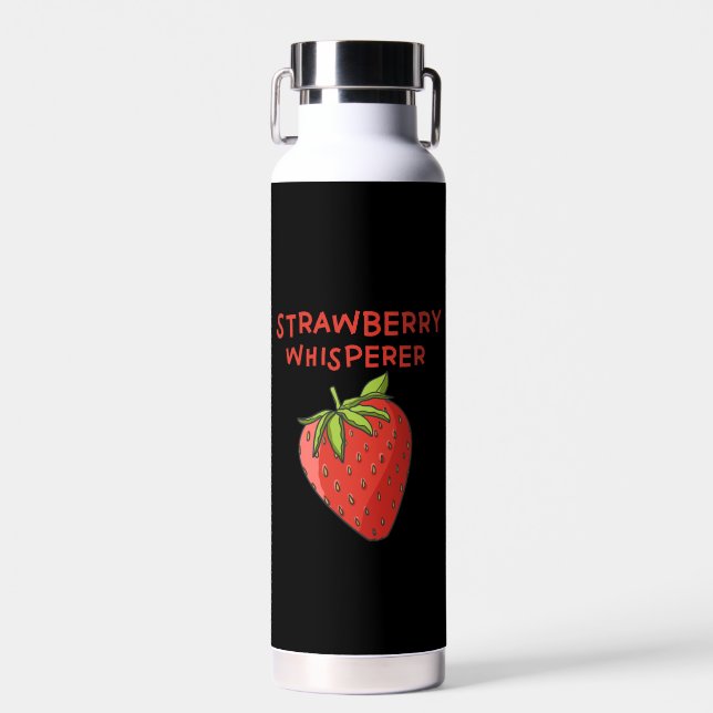 Bouteille D'eau Chuchoteuse de fraises (Avant)