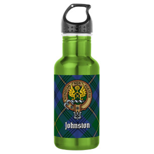 Bouteille D'eau Cimier du clan Johnston sur tartan
