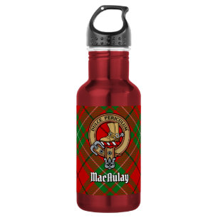 Bouteille D'eau Cimier du clan MacAulay sur tartan