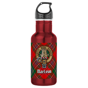 Bouteille D'eau Cimier du clan MacLean sur tartan