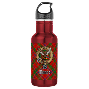 Bouteille D'eau Cimier du clan Munro sur tartan