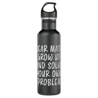 Bouteille D'eau Citation de maths Drôle Geek enseignant Cadeau Ner