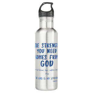 Bouteille D'eau Citation de message inspirante et couplet biblique