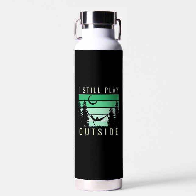 Bouteille D'eau Citation de vacances de camping (Avant)