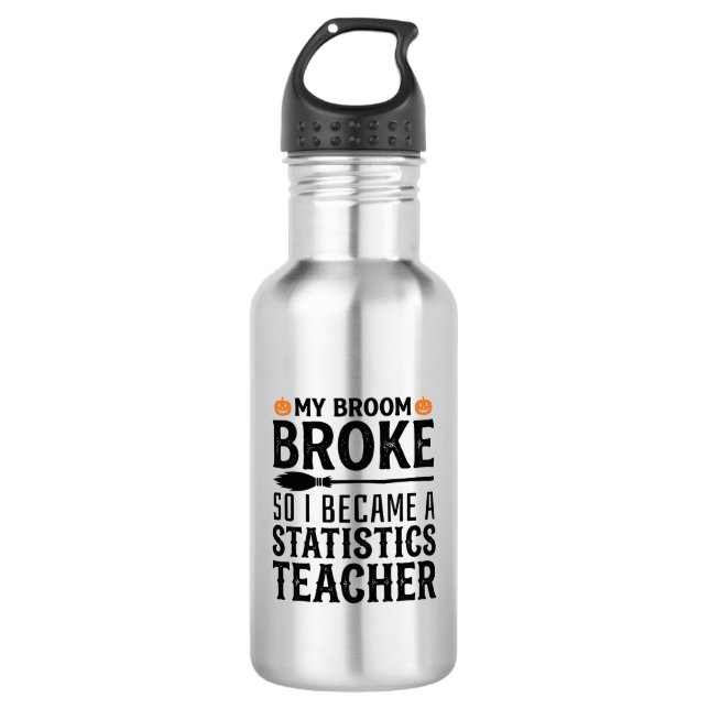 Bouteille D'eau Citation drôle de professeur de statistiques pour  (Devant)