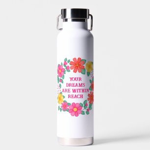 Bouteille D'eau Citation Inspirationnelle Créez votre propre flora