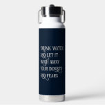 Bouteille D'eau Citations d'eau motivationnelle personnalisées : p<br><div class="desc">Personnalisé Motivational Water Citations de polices blanches Water Bottle. Vous devez modifier votre nom avec cette bouteille d'eau.</div>