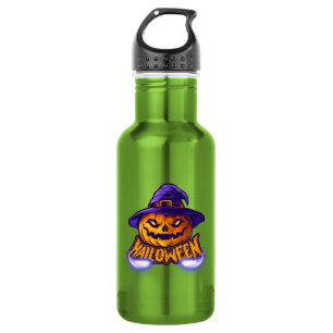BOUTEILLE D'EAU CITROUILLE DE HALLOWEEN JACK O' LANTERN