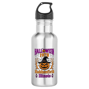 Bouteille D'eau Citrouille Vintage Halloween Haddonfield Illinois