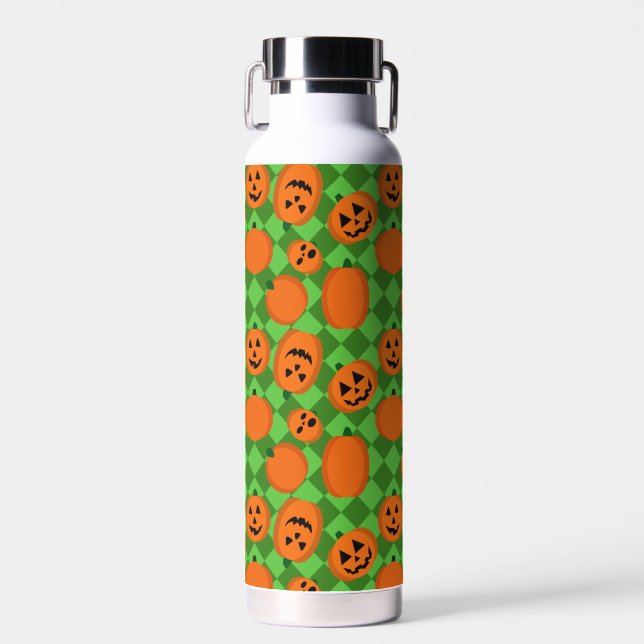 Bouteille D'eau Citrouilles d'Halloween (Avant)