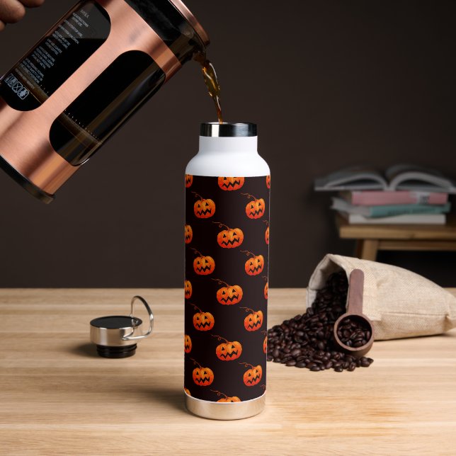Bouteille D'eau Citrouilles d'Halloween, Citrouilles Orange Farce  (Gym)
