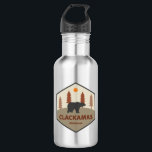 Bouteille D'eau Clackamas Wilderness Oregon Bear<br><div class="desc">The Clackamas Wilderness consists of five widely separated tracts of roadless land scattered left and right of the Clackamas River for 50 miles. These pieces include Big Bottom, Clackamas Canyon, Memaloose Lake, Sisi Butte and South Fork Clackamas. With the largest trees in northwest Oregon, the Clackamas Wilderness protects clean drinking...</div>