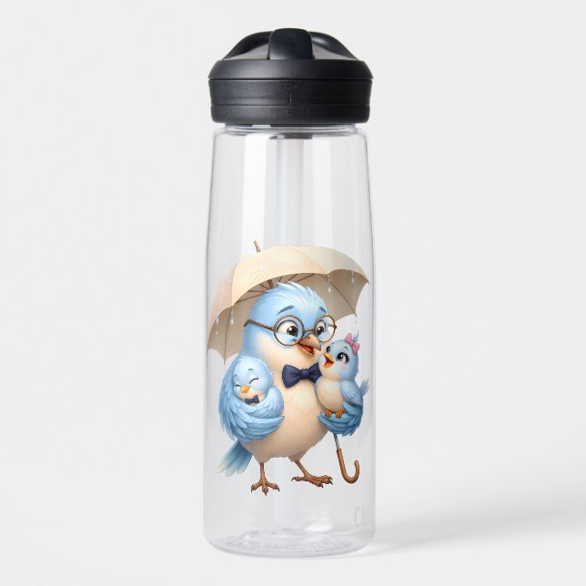 Bouteille d'eau claire pour la fête des pères avec (Avant)
