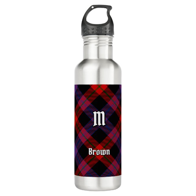 Bouteille D'eau Clan Brown Tartan (Devant)