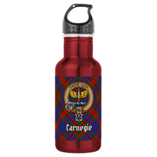 Bouteille D'eau Clan Carnegie Crête sur Tartan