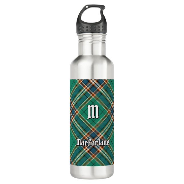 Bouteille D'eau Clan MacFarlane Tartan de chasse antique (Devant)