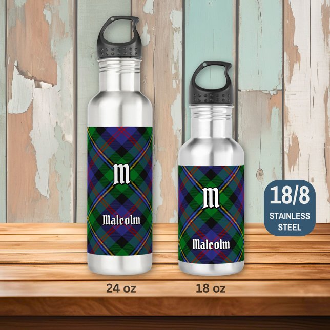 Bouteille D'eau Clan Malcolm Tartan (Créateur téléchargé)