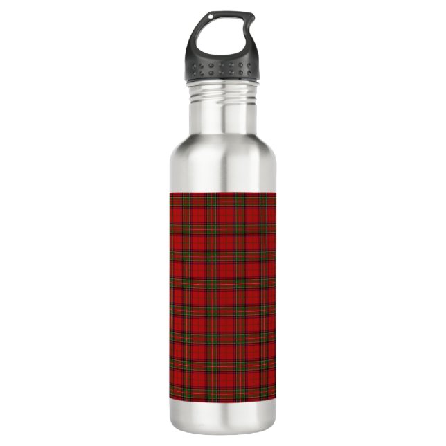 Bouteille D'eau Clan Stewart Royal Scottish Tartan Plaid Motif (Devant)