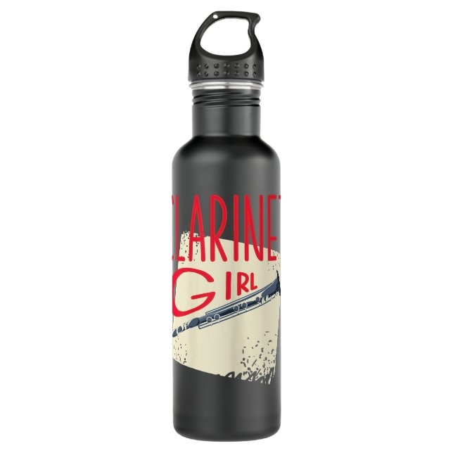 Bouteille D'eau Clarinet Clarinet Girl Clarinetist Clarinet Player (Devant)