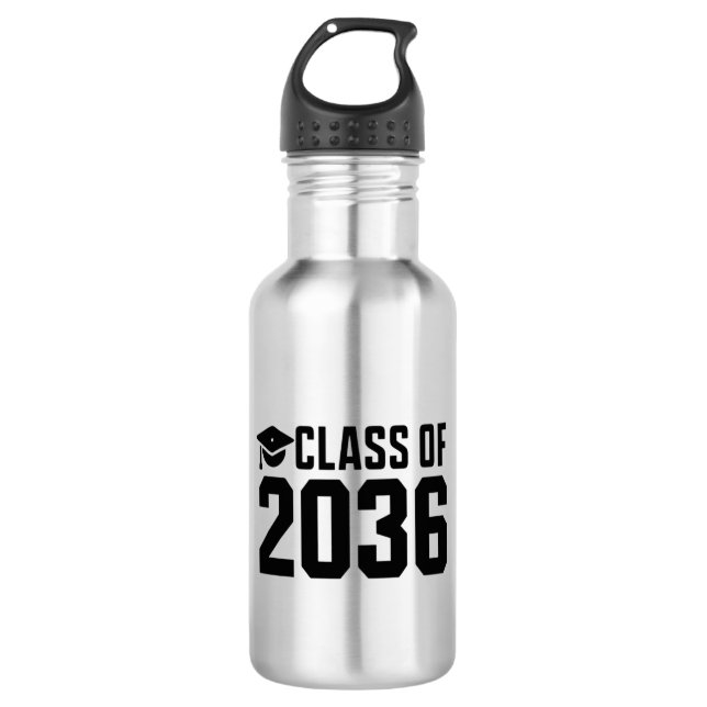 Bouteille D'eau Classe de 2036 Grow With Me Retour à l'école (Devant)