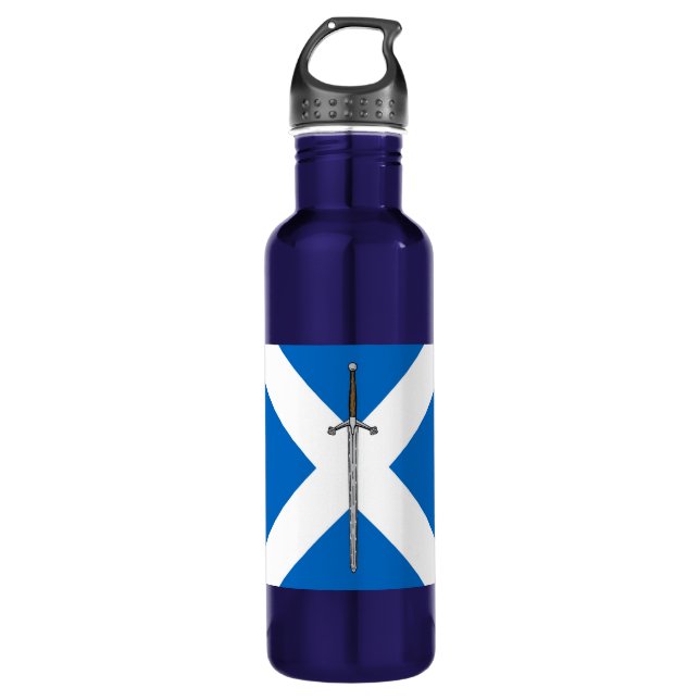 Bouteille D'eau Claymore et Saltire (Devant)