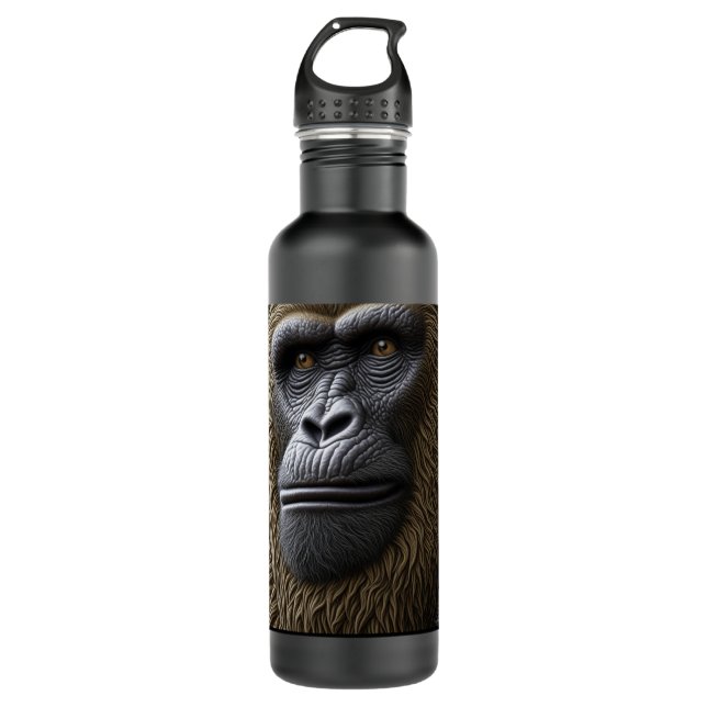 Bouteille D'eau Closeuse de visage Bigfoot | Gorille, Ape de Skunk (Devant)