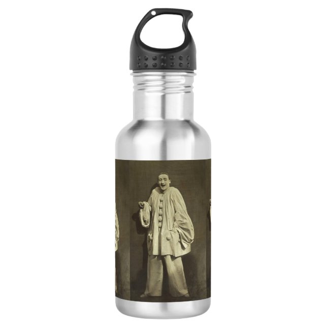Bouteille D'eau Clown Pierrot vintage (Devant)