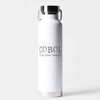 Bouteille D'eau Cobol est ma langue d'amour.b