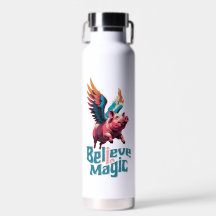 Cochon mignon avec ailes colorées | Croire en la m