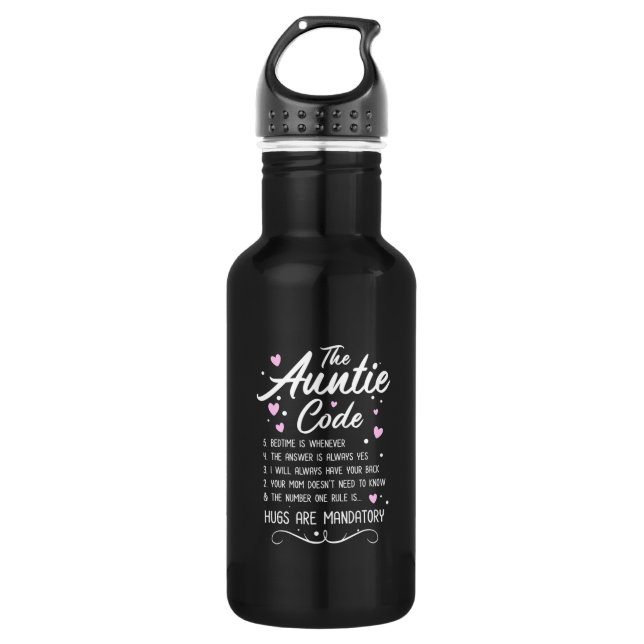 Bouteille D'eau Code de la tante (Devant)