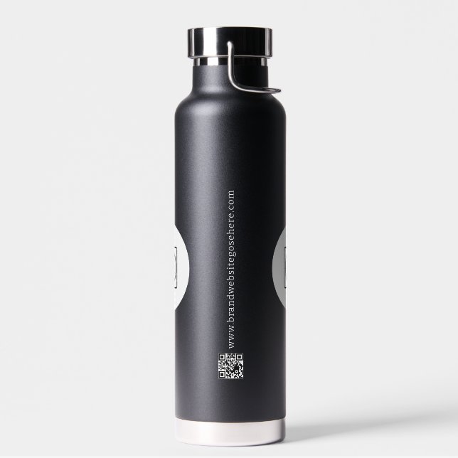 Bouteille D'eau Code QR Texte de Logo d'Entreprise pour la Promoti (Gauche)