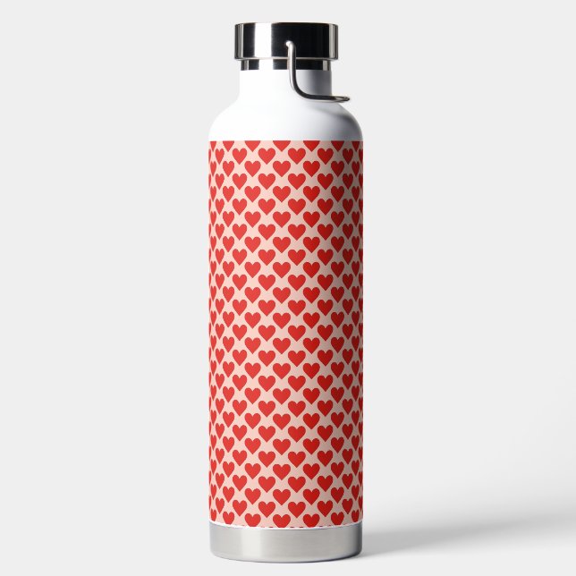 Bouteille D'eau Cœur de la Saint-Valentin rouge traditionnel (Droite)