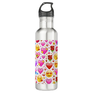 Bouteille D'eau Coeur Emojis