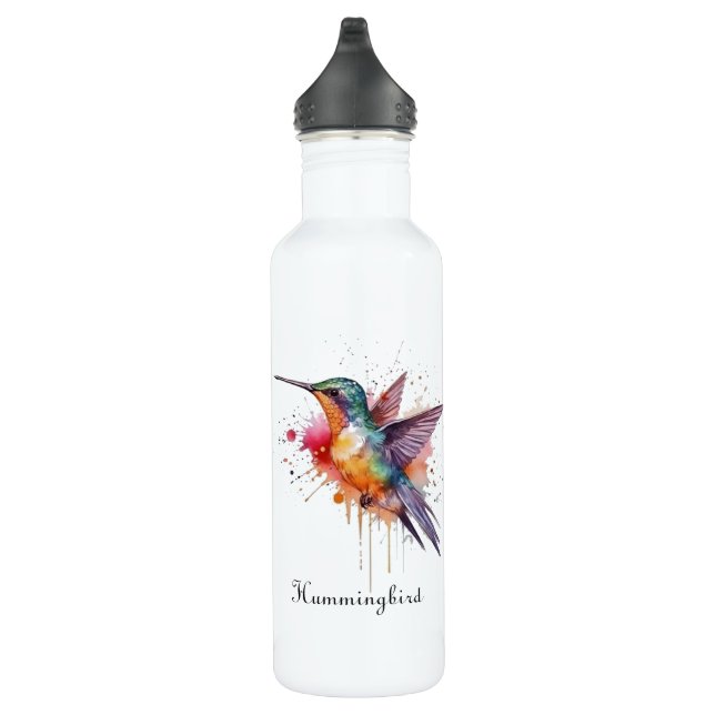 Bouteille D'eau Colibri exotique en vol (Droite)