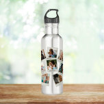 Bouteille D'eau Collage de photos de réfrigérateurs<br><div class="desc">Customisez avec vos photos Instagram ou d'autres petites photos et arrangez/rognez dans les cadres,  ou déplacez-les où vous voulez. Les étiquettes sont également options,  supprimer ou ajouter plus comme vous le souhaitez.</div>