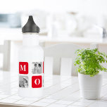 Bouteille D'eau Collage tendance Photo & Red Best Mommy Cadeau<br><div class="desc">Ce "Collage Photo & Red Best Mommy Gift" unique et élégant est le moyen parfait de montrer votre amour et votre appréciation pour la maman spéciale dans votre vie. Le design photo de collage comprend plusieurs photos disposées dans un design branché et attrayant, ce qui en fait un cadeau vraiment...</div>