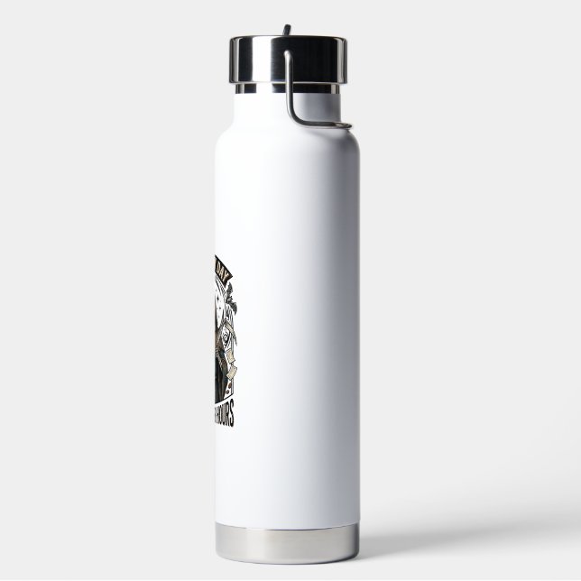 Bouteille D'eau Comptable d'Halloween Sorcière Design de Faucheur  (Gym)