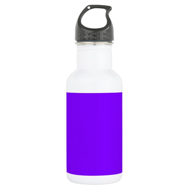 Bouteille D'eau Concepteur Customisé couleur violet (Devant)