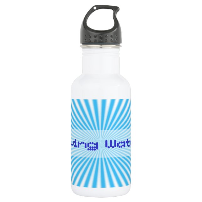 Bouteille D'eau conception cool starbust bleu (Devant)