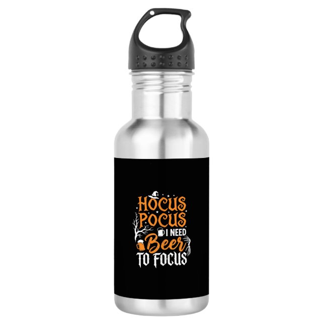 Bouteille D'eau Conception de bière Hocus Pocus Halloween_1 (Devant)