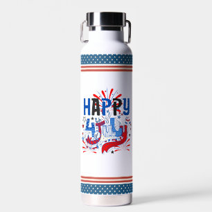 Bouteille D'eau Conception de célébration patriotique du 4 juillet