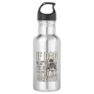 Bouteille D'eau Conception de chemise drôle de mécanicien papa si