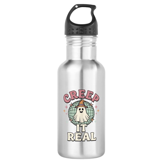 Bouteille D'eau Conception de chemise Halloween Ghost Disco Creep  (Devant)