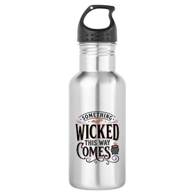 Bouteille D'eau Conception de chemise Halloween Vintage Something  (Devant)