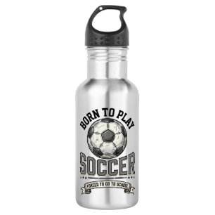 Bouteille D'eau Conception de chemise scolaire Vintage Soccer Born