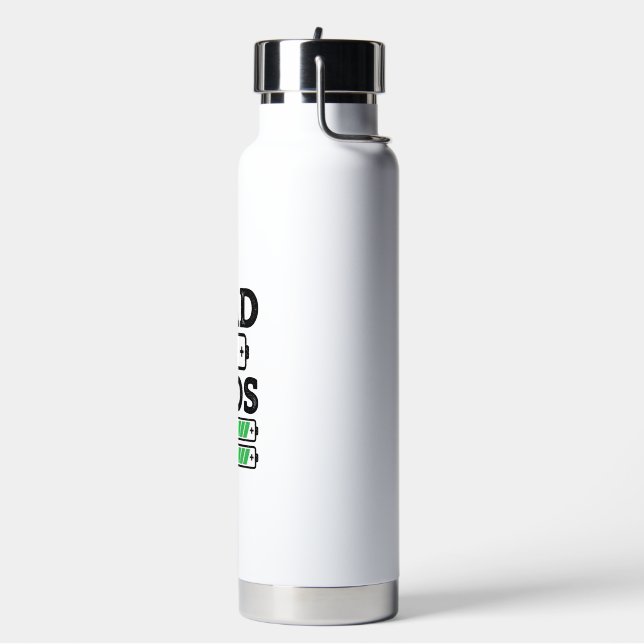 Bouteille D'eau Conception de chemise vectorielle drôle de batteri (Gym)