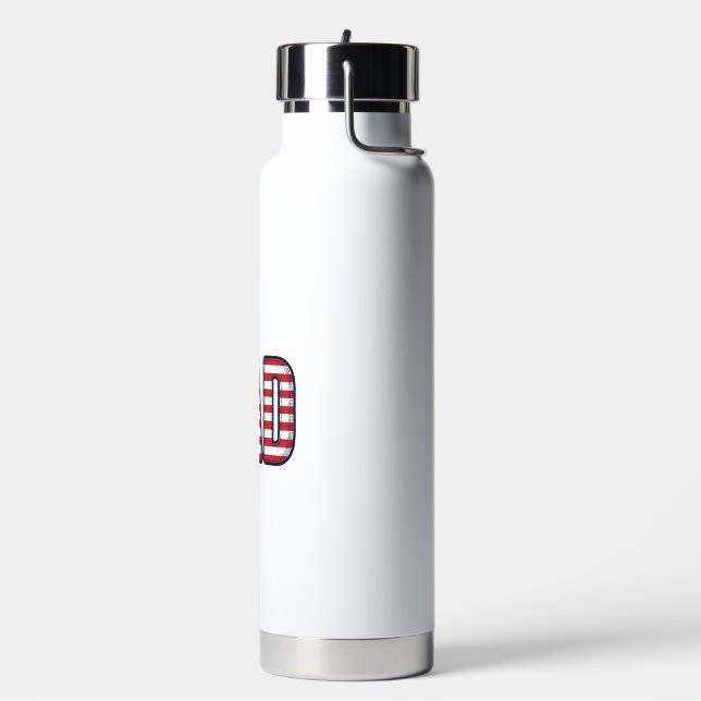 Bouteille D'eau Conception de chemise vectorielle Papa patriotique (Gym)
